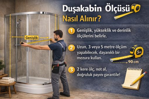 Duşakabin Ölçüsü Nasıl Alınır