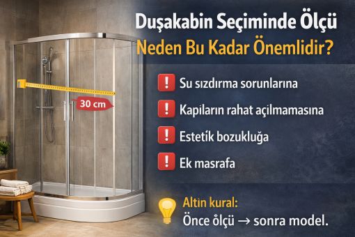 Duşakabin Seçiminde Ölçü Neden Bu Kadar Önemlidir