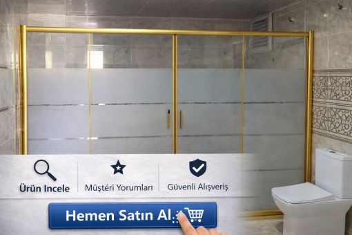 Gold Seri Teknesiz Düz Duşakabin ND622
